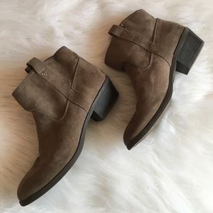 Brown ankle booties